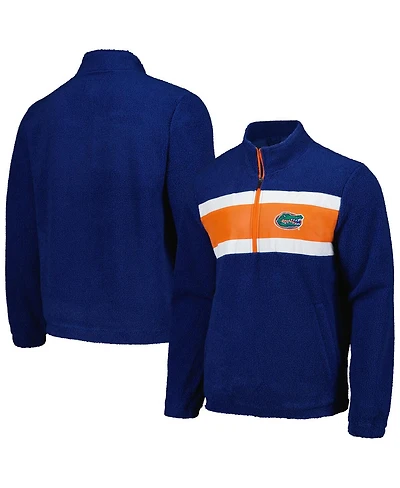 G-iii Sports by Carl Banks Men's Royal Florida Gators Pinch Runner Half-Zip Top
