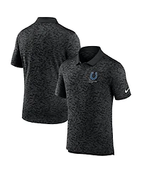 Nike Men's Black Indianapolis Colts Pique Fashion Performance Polo Shirt