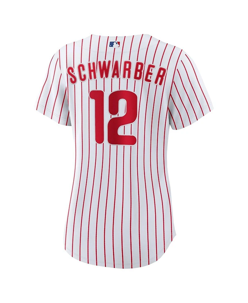 Nike Women's Kyle Schwarber White Philadelphia Phillies Home Replica Jersey
