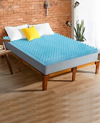 Payton 1" Convoluted Gel Memory Foam Mattress Topper