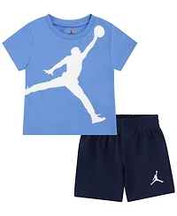 Jordan Baby Boys Jumbo Jump Man T Shirt and Shorts, 2 Piece Set