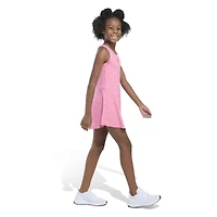 adidas Big Girls Melange Flounce Racerback Sleeveless Dress