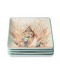 Certified International Escape to the Sea 4-Pc. Dinner Plates, Service For 4