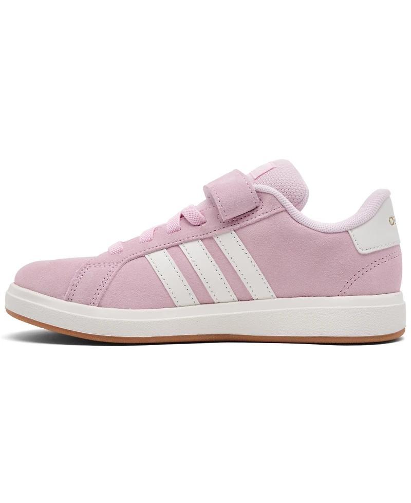 Adidas Toddler Girls Grand Court 00s Stay-Put Closure Fastening Strap Casual Sneakers from Finish Line