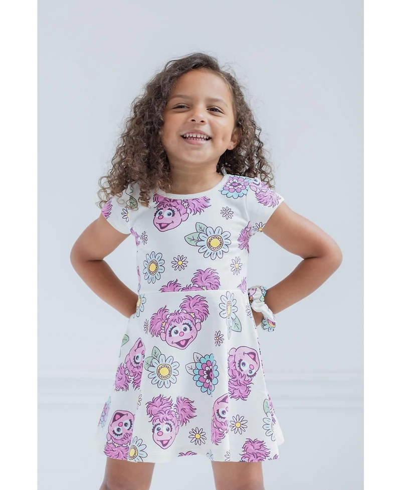 Sesame Street Baby Girls Dress and Scrunchie
