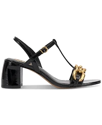 Vince Camuto Women's Chirie Chain T-Strap Block-Heel Sandals