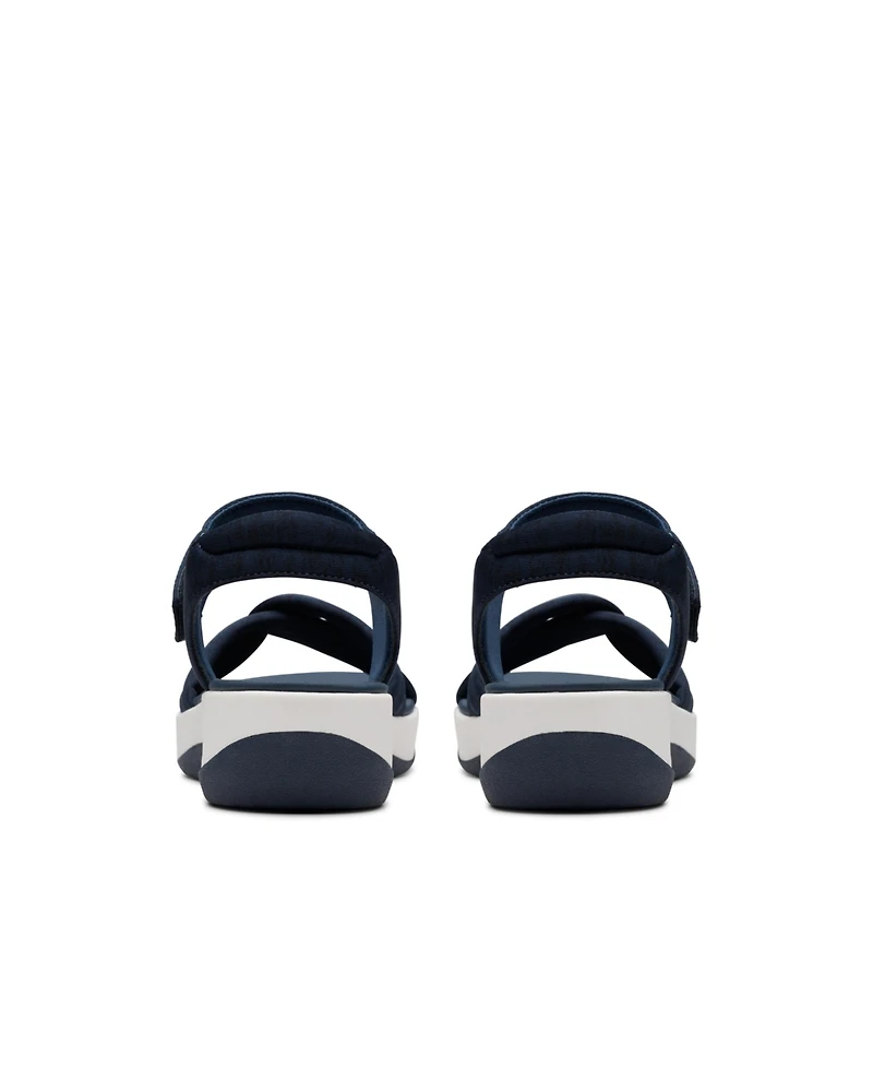 Clarks Women's Arla Daisy Slip On Flat Sandals