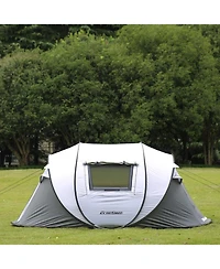 EchoSmile Camping Instant Tent, 4 Person Pop Up Water Resistant, for Hiking and Outdoor, Portable Tent with Carry Bag, 3 Seasons