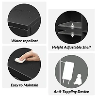 Burkart 35"Tall And 2Doors Modern Accent Cabinet