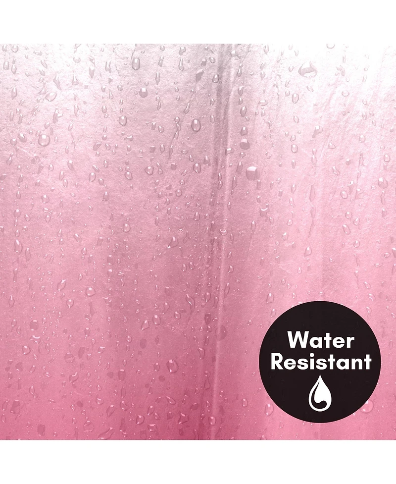 Americanflat 71x74 Ombre Pink Shower Curtain - Water Resistant - Polyester Fabric