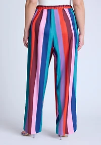 Eloquii Women's Pull On Printed Wide Leg Pant