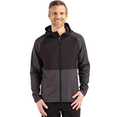 Cutter & Buck Men's Peshastin Fleece Recycled Hybrid Jacket