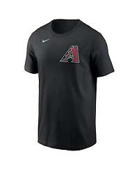 Nike Men's Corbin Burnes Black Arizona Diamondbacks Fuse Name Number T-Shirt