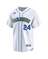 Nike Men's Ken Griffey Jr. White Seattle Mariners Throwback Cooperstown Collection Limited Jersey