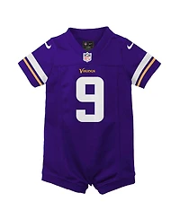 Nike Baby Boys and Girls J. J. McCarthy Purple Minnesota Vikings Romper Game Jersey