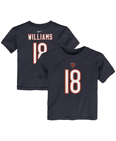 Nike Toddler Caleb Williams Navy Chicago Bears Player Name Number T-Shirt