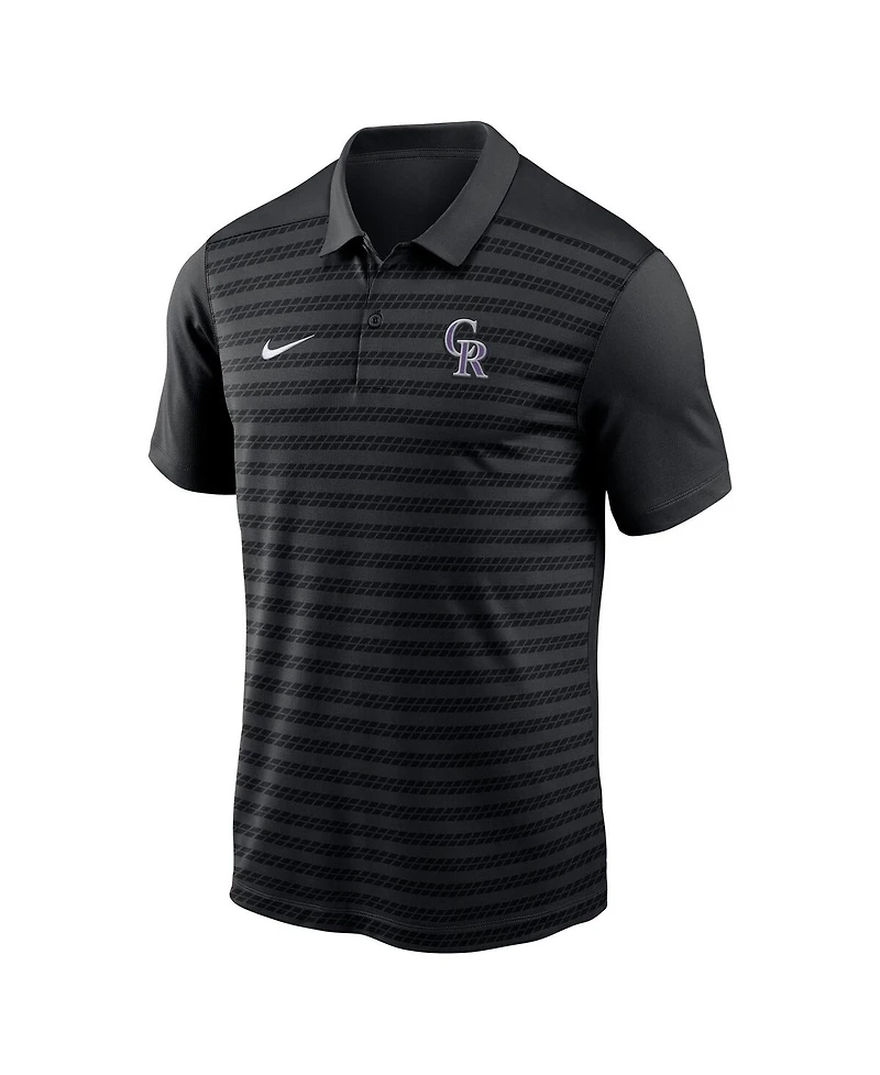 Nike Men's Black Colorado Rockies Authentic Collection Victory Performance Polo Shirt