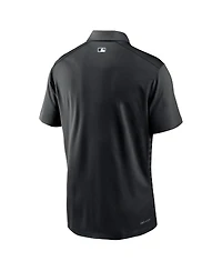 Nike Men's Black Colorado Rockies Authentic Collection Victory Performance Polo Shirt