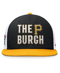 Nike Men's Black Pittsburgh Pirates Pro Trucker Snapback Hat