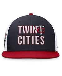 Nike Men's Navy Minnesota Twins Pro Trucker Snapback Hat