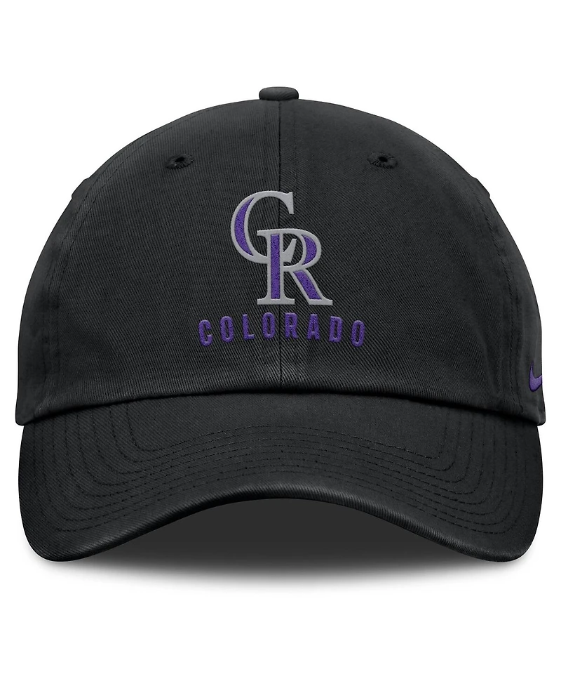 Nike Women's Black Colorado Rockies Club Adjustable Hat