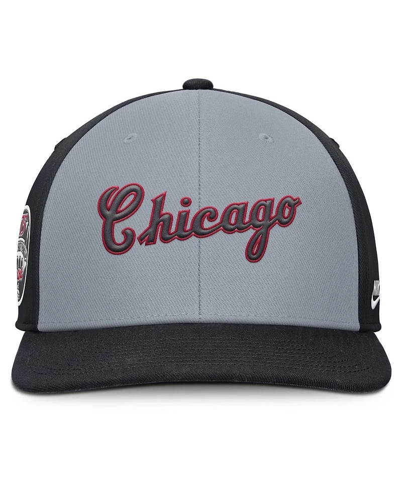Nike Men's Gray/Navy Chicago White Sox Pro Performance Snapback Hat
