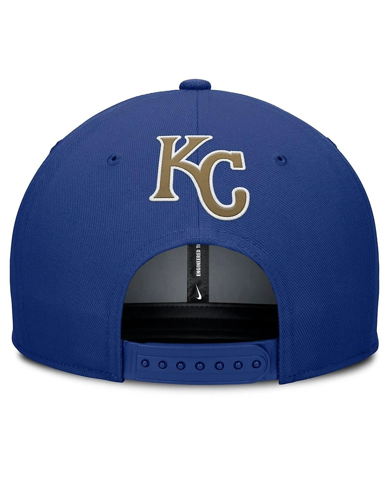 Nike Men's Gray/Royal Kansas City Royals Pro Performance Snapback Hat