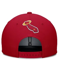 Nike Men's Gray/Red California Angels Cooperstown Collection Pro Performance Snapback Hat