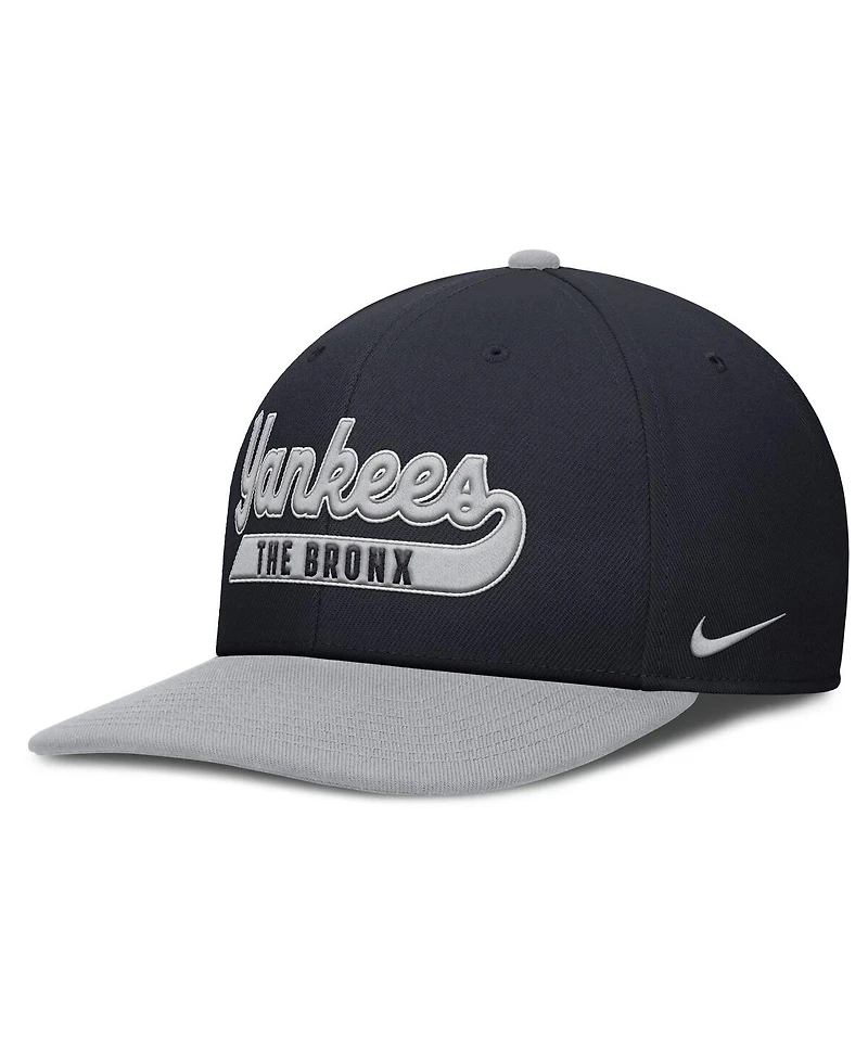 Nike Men's Navy/Gray New York Yankees Pro Performance Snapback Hat