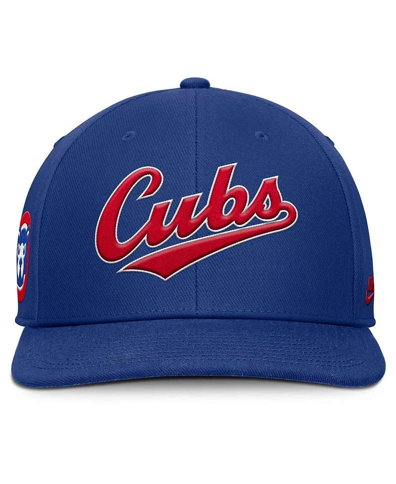 Nike Men's Royal Chicago Cubs Pro Performance Snapback Hat