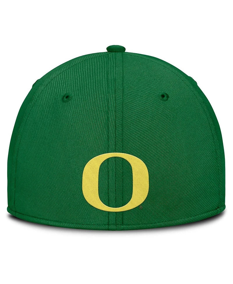 Nike Men's Green Oregon Ducks Local Swoosh Flex Hat