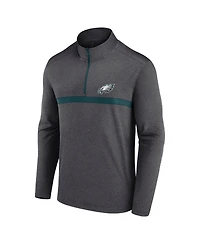 Fanatics Men's Midnight Green Philadelphia Eagles Head-to-Head Quarter-Zip Top