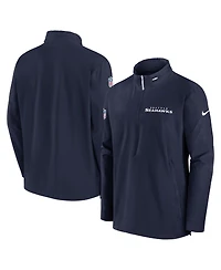 Nike Men's College Navy Seattle Seahawks Coach Half-Zip Jacket