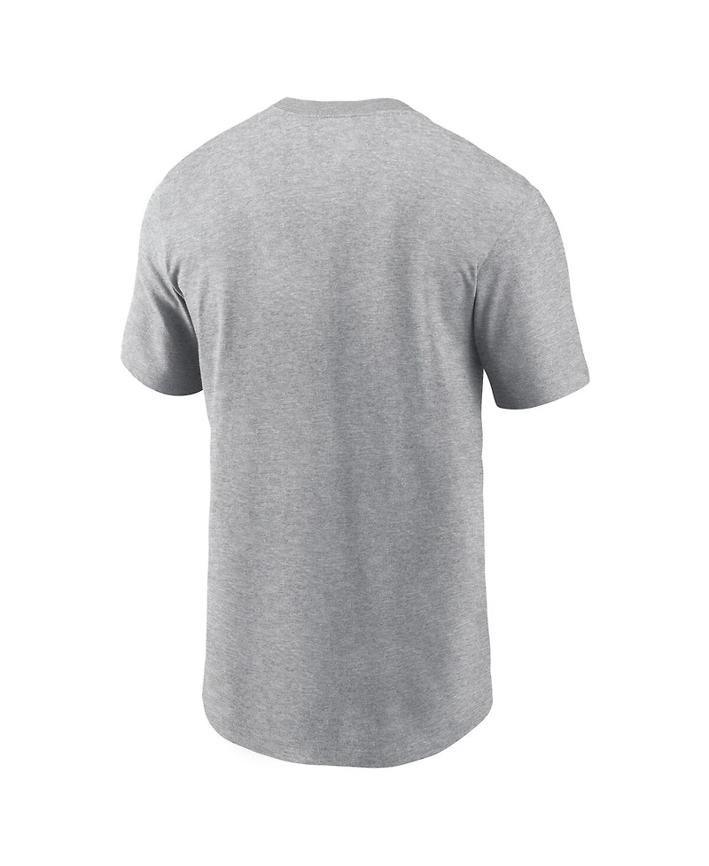 Nike Men's Heather Gray Lsu Tigers Legacy Helmet T-Shirt