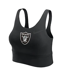 Nike Women's Black Las Vegas Raiders Performance Longline Sports Bra