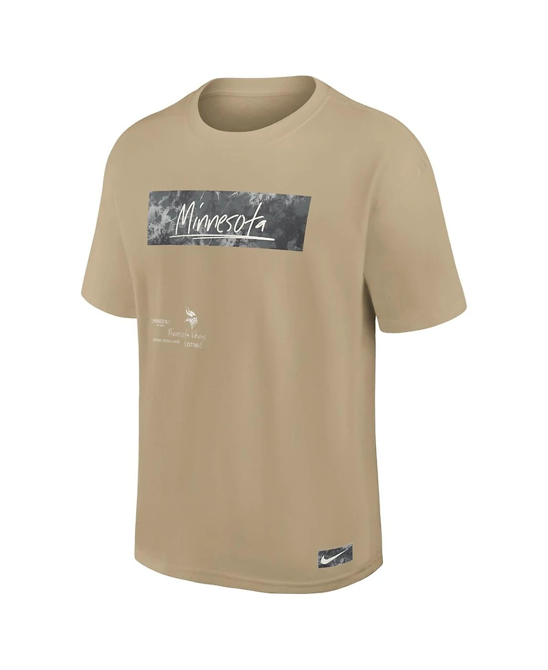 Nike Men's Tan Minnesota Vikings Statement Max90 T-Shirt