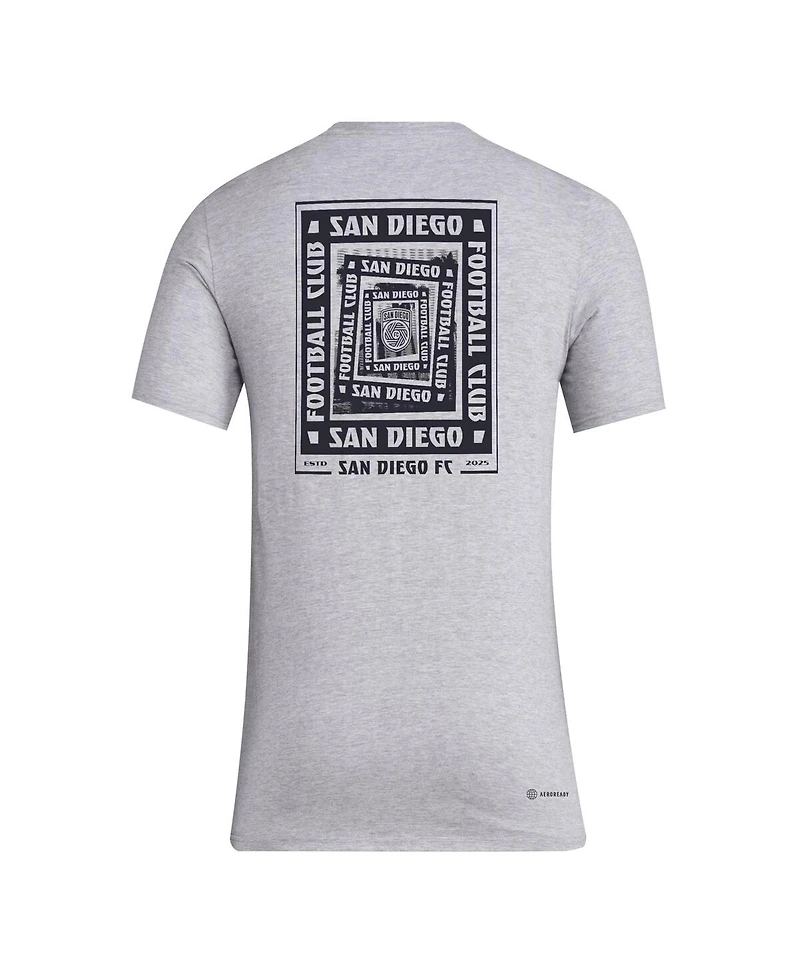 Adidas Men's Gray San Diego Fc Local Wrap T-Shirt