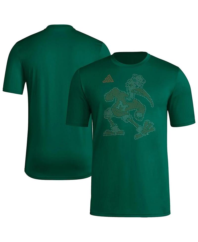 Adidas Men's Green Miami Hurricanes Locker Local Impression T-Shirt