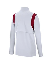 Nike Men's White Oklahoma Sooners Coach Quarter-Zip Top