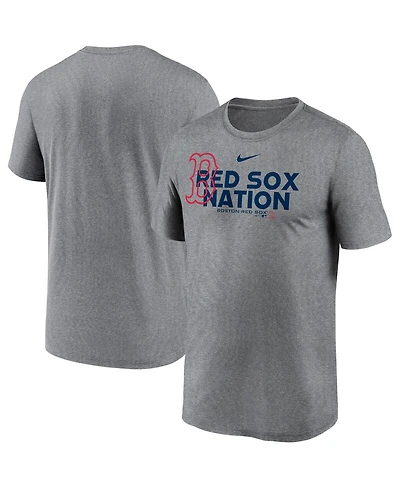 Nike Men's Heathered Charcoal Boston Red Sox Local Rep Legend Performance T-Shirt