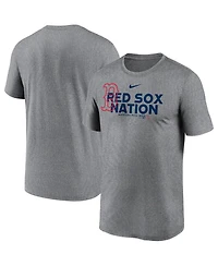 Nike Men's Heathered Charcoal Boston Red Sox Local Rep Legend Performance T-Shirt