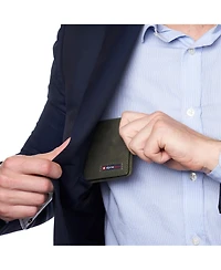 Alpine Swiss Mens Genuine Leather Rfid Safe Bifold Wallet Passcase 2 Id Windows