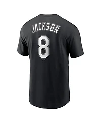 Nike Men's Bo Jackson Black Chicago White Sox Cooperstown Collection Fuse Name Number T-Shirt