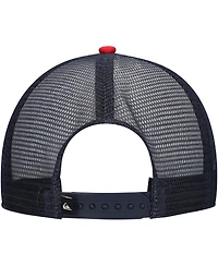Quiksilver Men's White/Red Coop Trucker Adjustable Hat