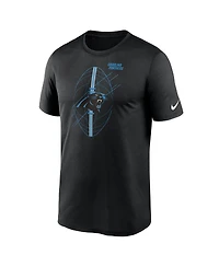 Nike Men's Black Carolina Panthers Big Tall Legend Icon Performance T-Shirt