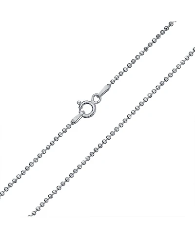 Bling Jewelry 150 Gauge .925 Sterling Silver Sparkle Ball Shot Bead Chain Necklace 16 18 20 24 Inch