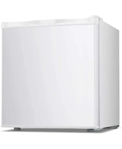 Cowsar 1.1 Cu.ft Upright Freezer , Compact Mini Freezer with Reversible Single Door, Temperature Control, Removable Shelves, White