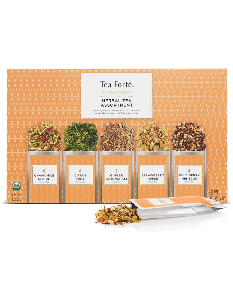 Tea Forte Herbal Escape Tea Set, 15 Piece