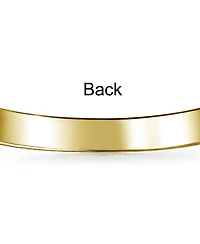 Bling Jewelry Gold Plated Brass Tiny Identification Tag Id Bracelet Lightweight Small Wrists 5 Inch