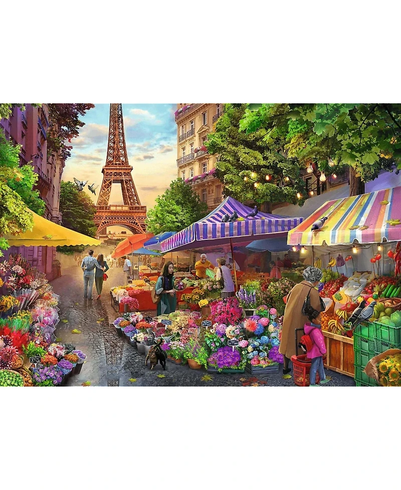 Trefl Premium Plus 1000 Piece Puzzle - Flower Market Paris